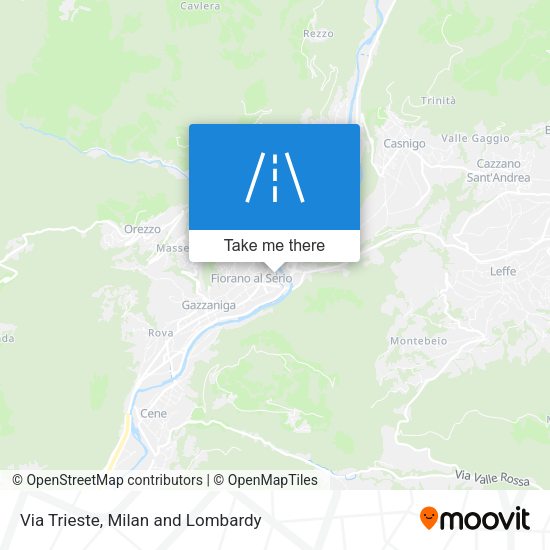 Via Trieste map