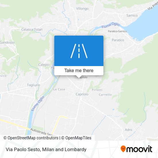 Via Paolo Sesto map