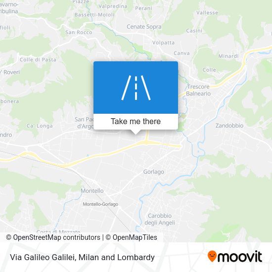 Via Galileo Galilei map