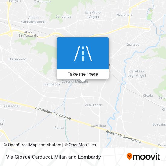 Via Giosuè Carducci map