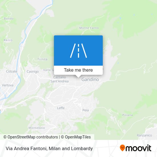 Via Andrea Fantoni map