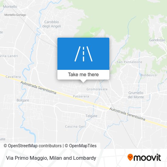 Via Primo Maggio map