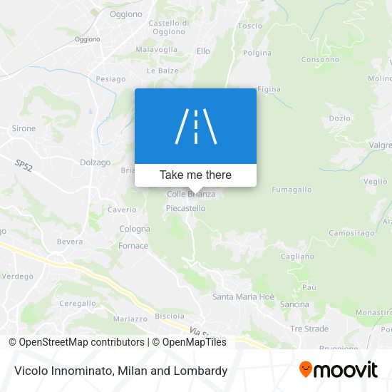 Vicolo Innominato map