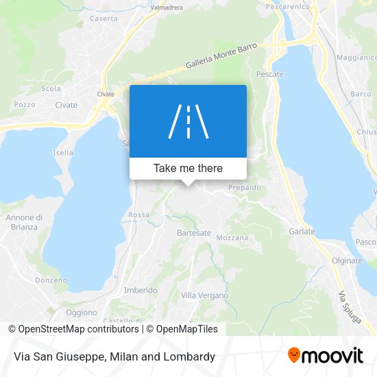 Via San Giuseppe map