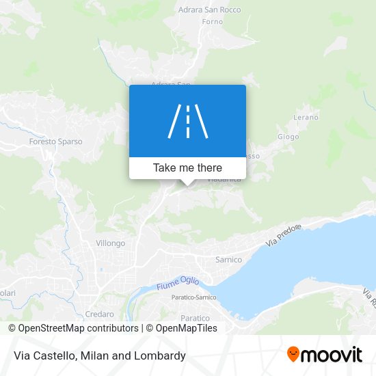 Via Castello map