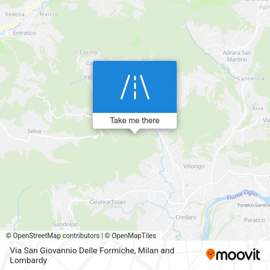 Via San Giovannio Delle Formiche map