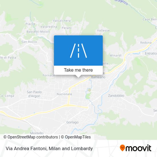Via Andrea Fantoni map