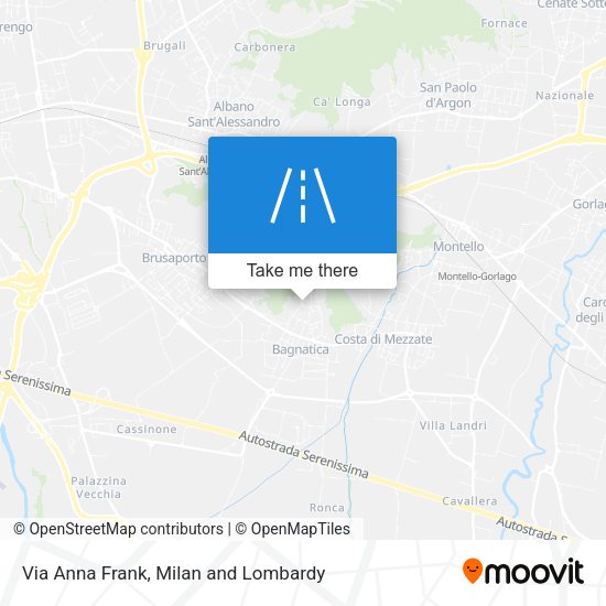 Via Anna Frank map