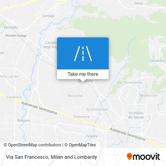 Via San Francesco map