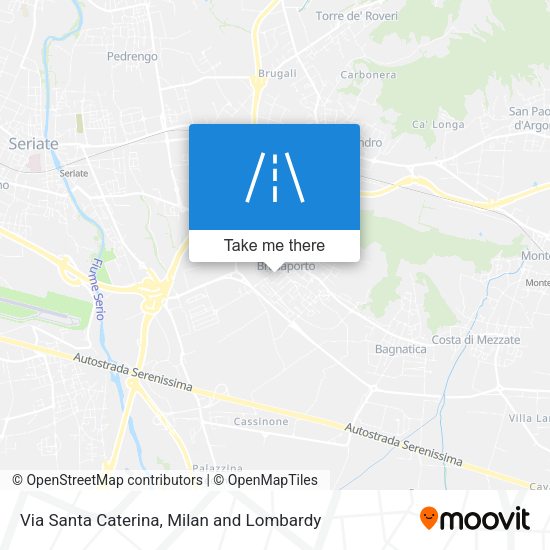 Via Santa Caterina map