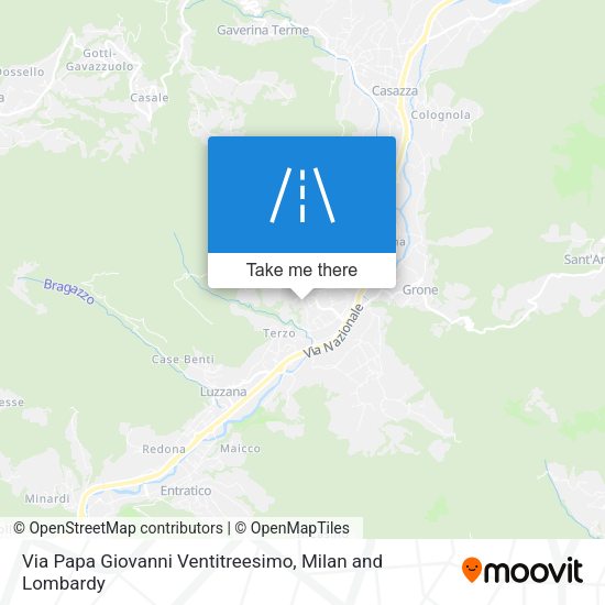 Via Papa Giovanni Ventitreesimo map