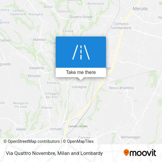 Via Quattro Novembre map
