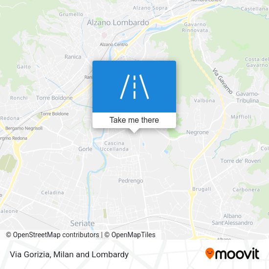 Via Gorizia map