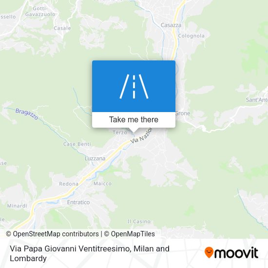 Via Papa Giovanni Ventitreesimo map