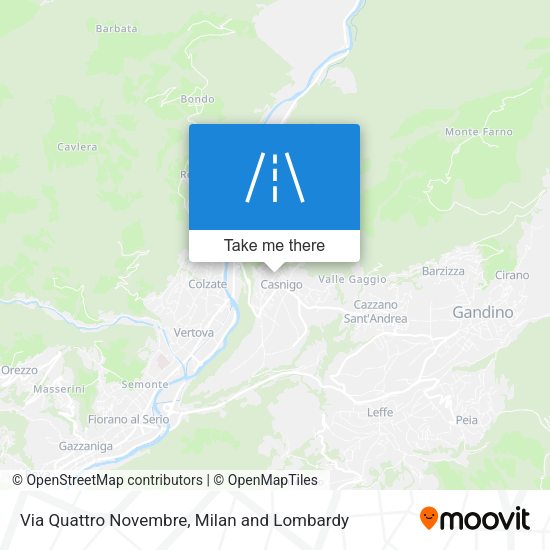 Via Quattro Novembre map