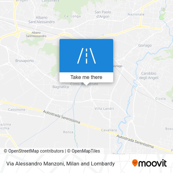 Via Alessandro Manzoni map