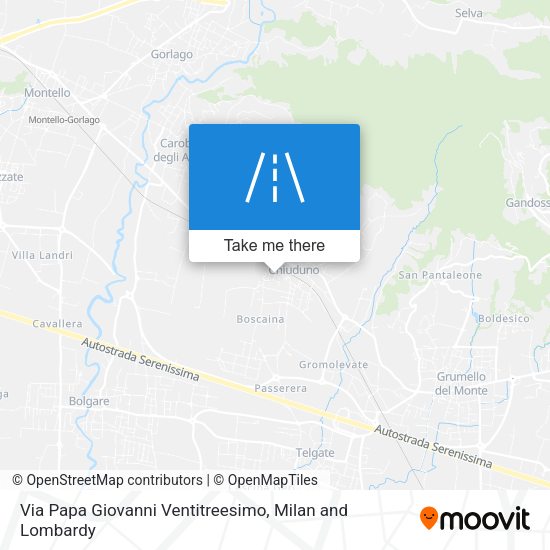 Via Papa Giovanni Ventitreesimo map
