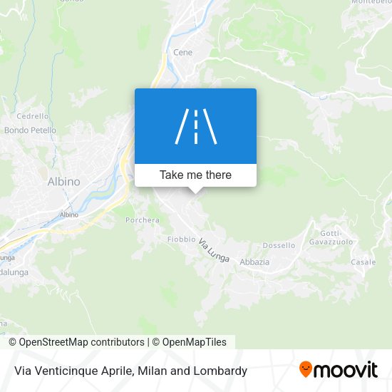 Via Venticinque Aprile map