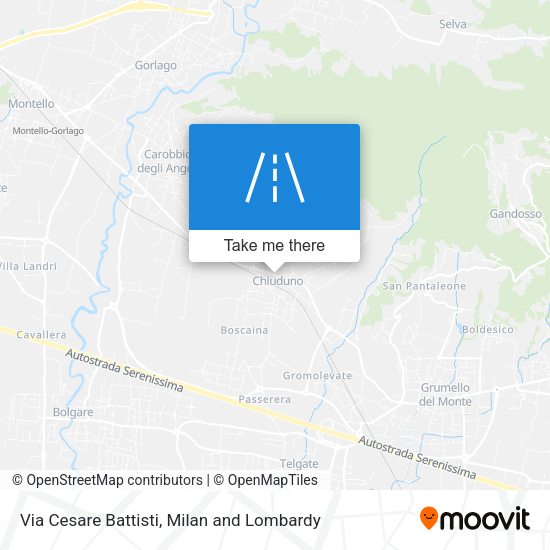 Via Cesare Battisti map