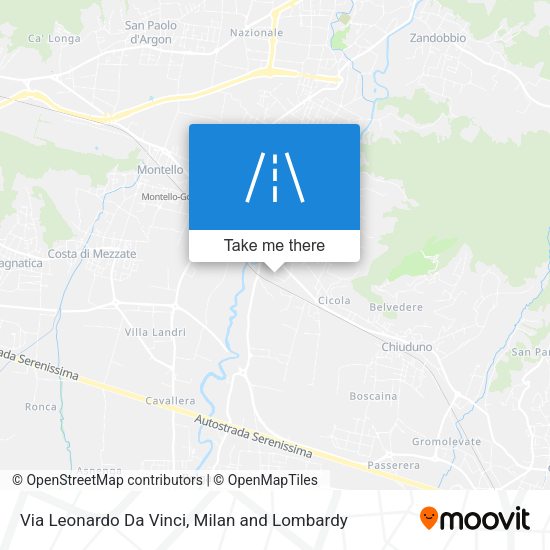 Via Leonardo Da Vinci map