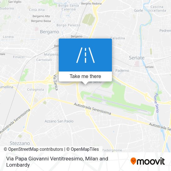 Via Papa Giovanni Ventitreesimo map