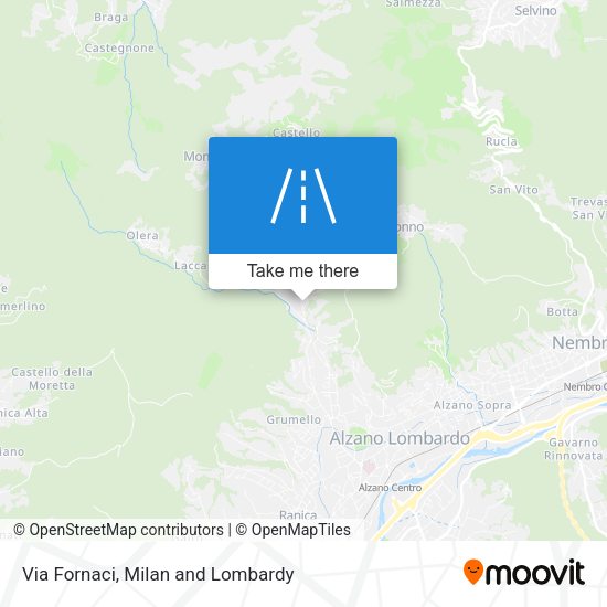 Via Fornaci map