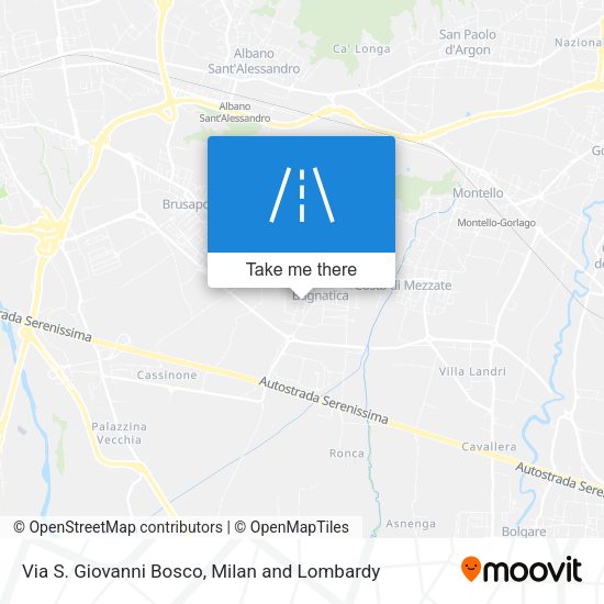 Via S. Giovanni Bosco map