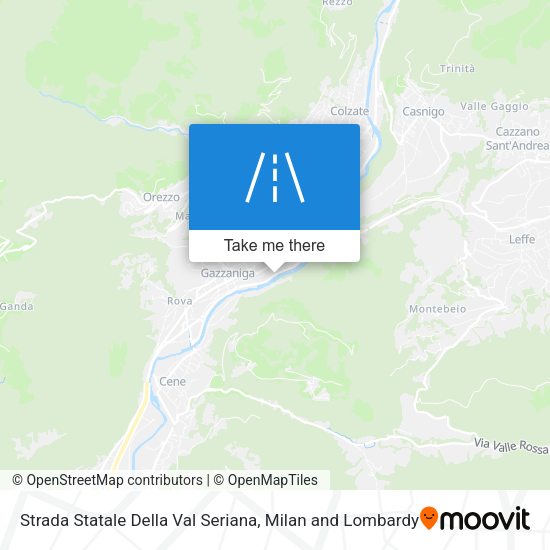 Strada Statale Della Val Seriana map