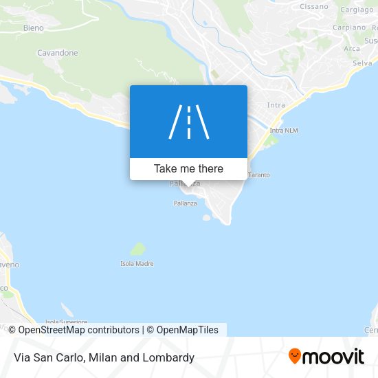 Via San Carlo map