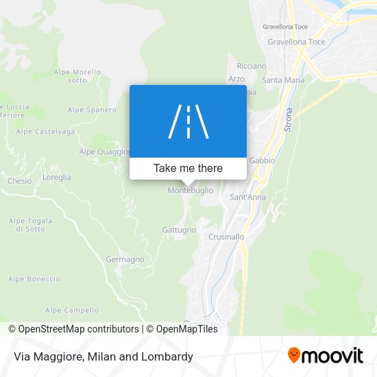Via Maggiore map