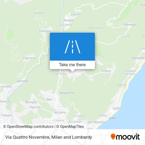 Via Quattro Novembre map