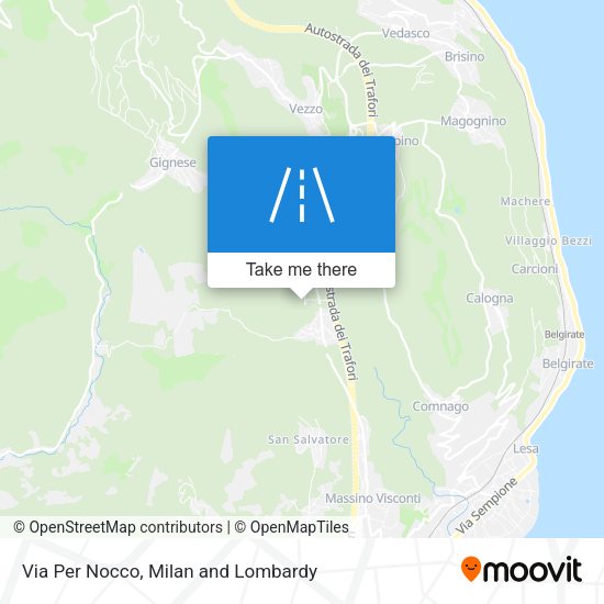 Via Per Nocco map