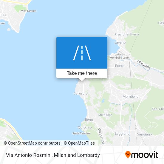 Via Antonio Rosmini map