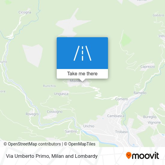 Via Umberto Primo map