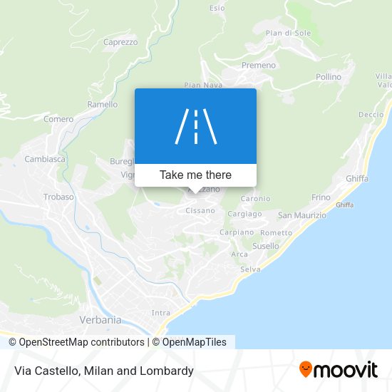 Via Castello map
