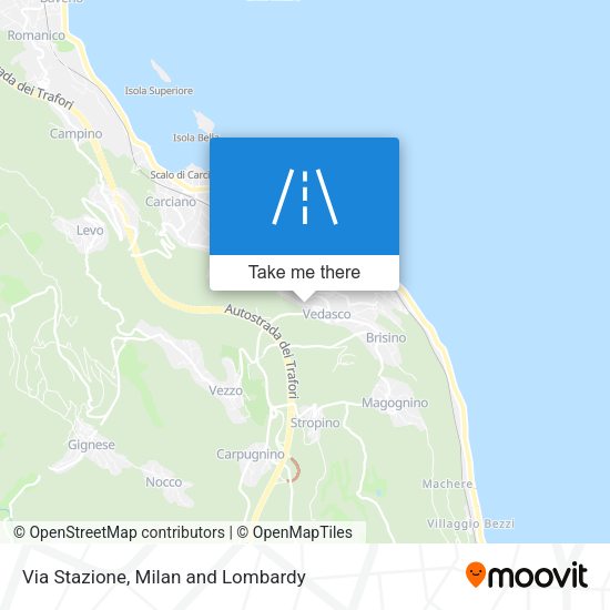 Via Stazione map
