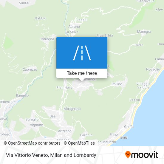 Via Vittorio Veneto map