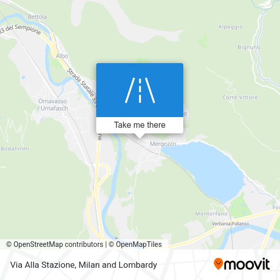 Via Alla Stazione map