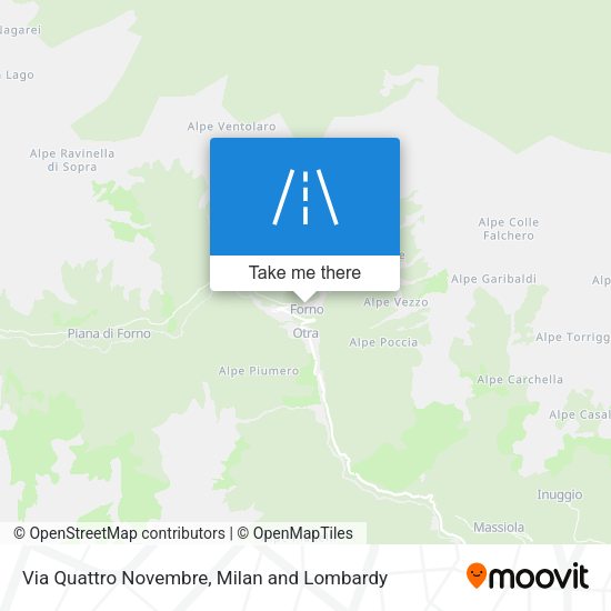 Via Quattro Novembre map