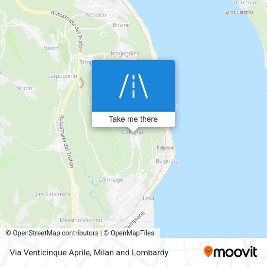 Via Venticinque Aprile map