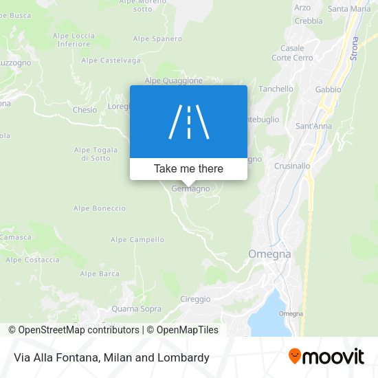 Via Alla Fontana map