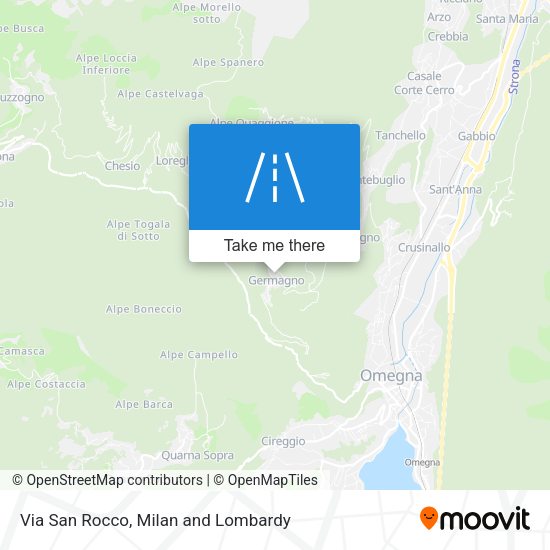 Via San Rocco map