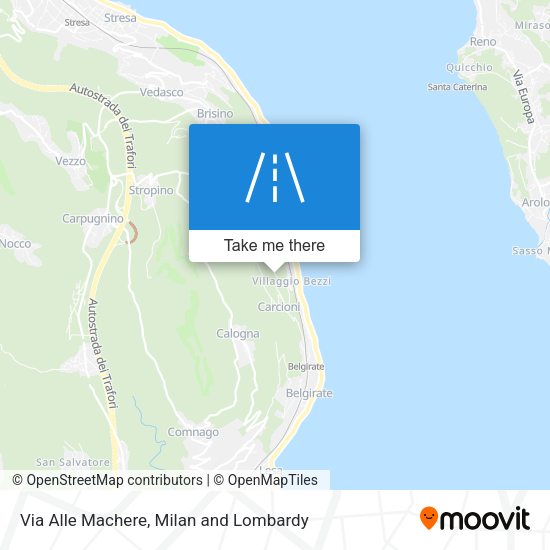 Via Alle Machere map