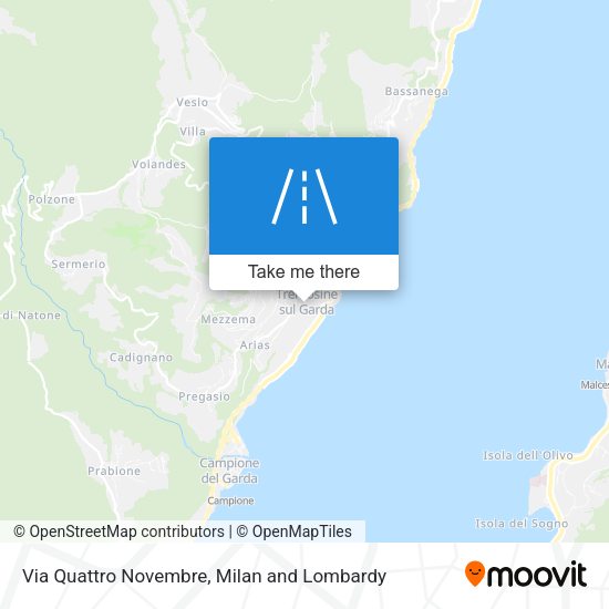 Via Quattro Novembre map