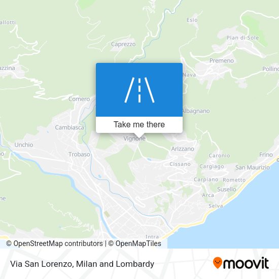 Via San Lorenzo map