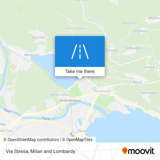 Via Stresa map