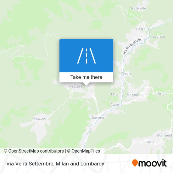 Via Venti Settembre map