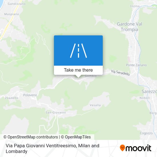 Via Papa Giovanni Ventitreesimo map