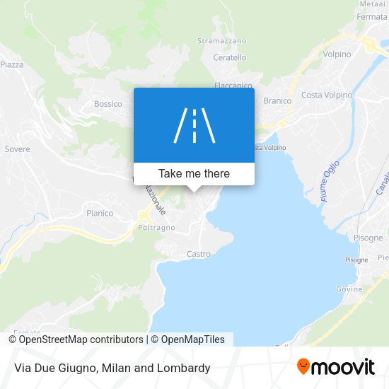 Via Due Giugno map