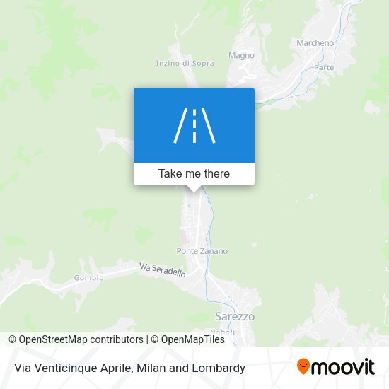 Via Venticinque Aprile map